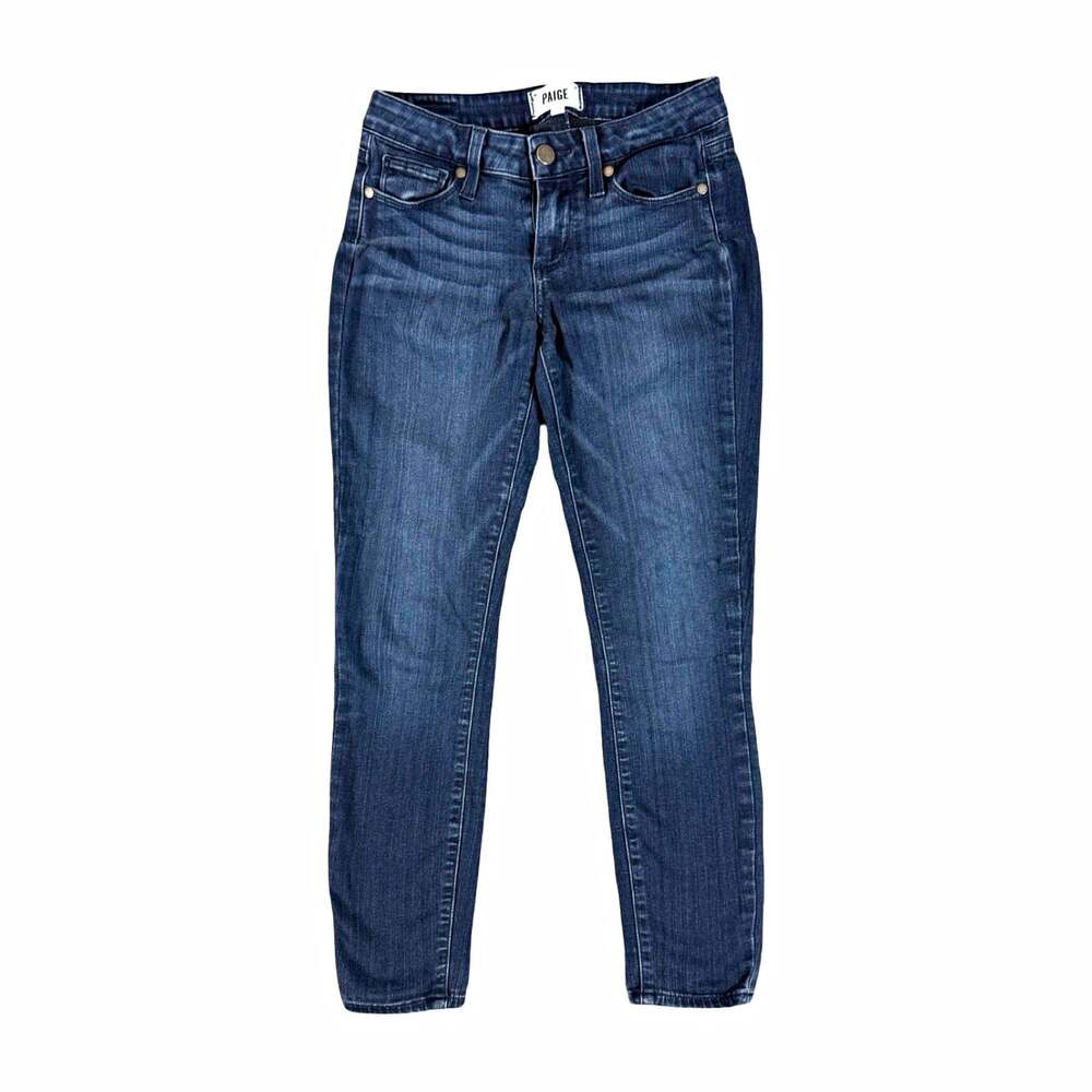 PAIGE Anthropology Women’s Dark Wash Skinny Slim Stretch Denim Jeans Size 25